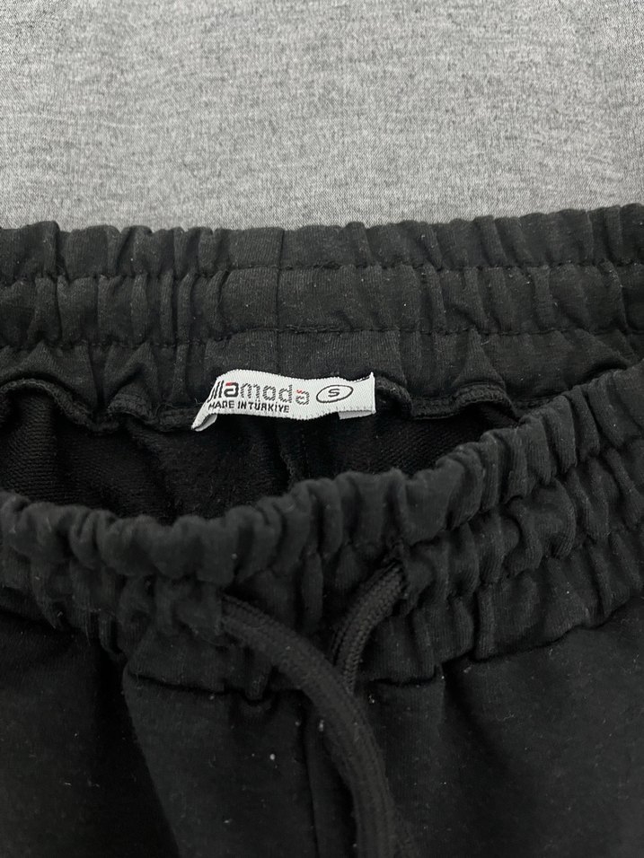 Siyah Kadın Rahat Kesim Eşofman Altı - Görsel 3