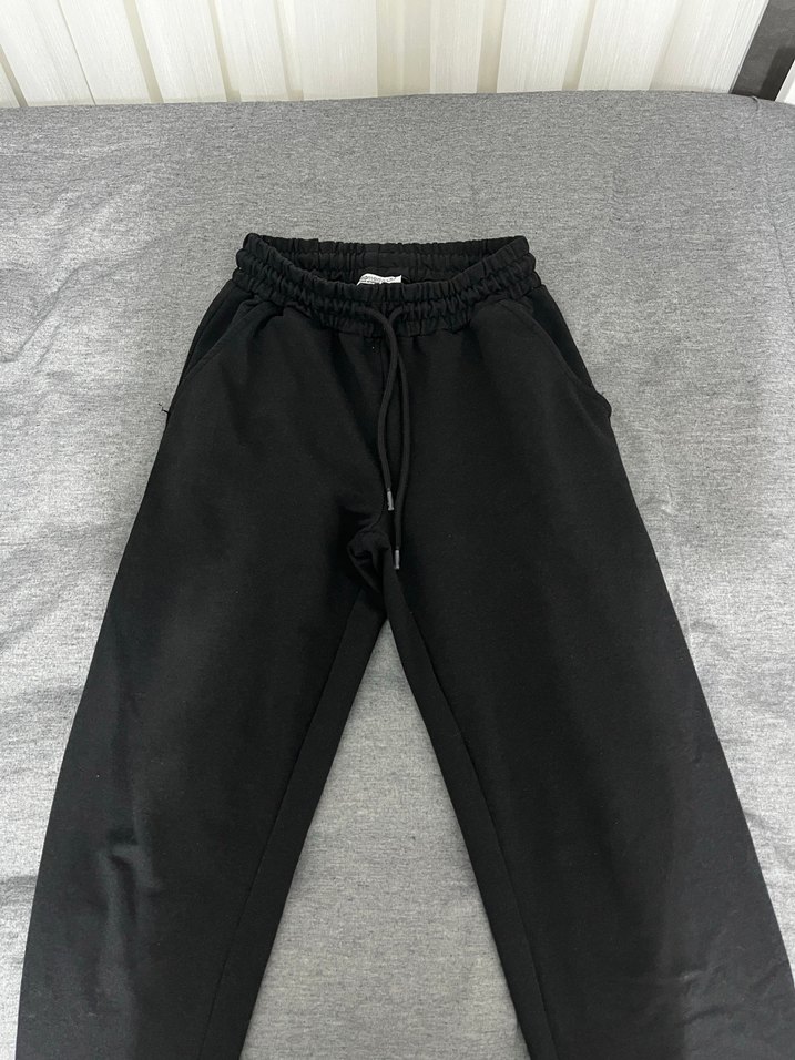 Siyah Kadın Rahat Kesim Eşofman Altı - Görsel 2