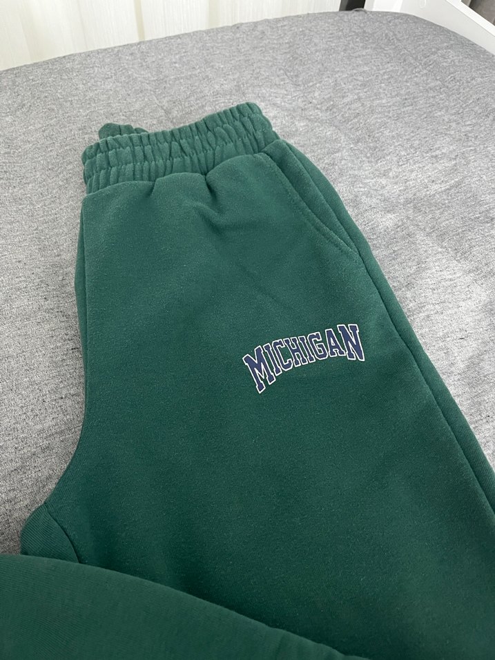 Yeşil Rahat Kesim Kadın Eşofman Altı - Görsel 2