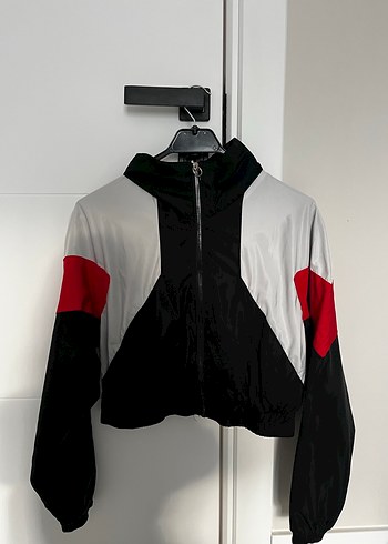 Kadın Siyah Spor Fermuarlı Ceket - Görsel 2