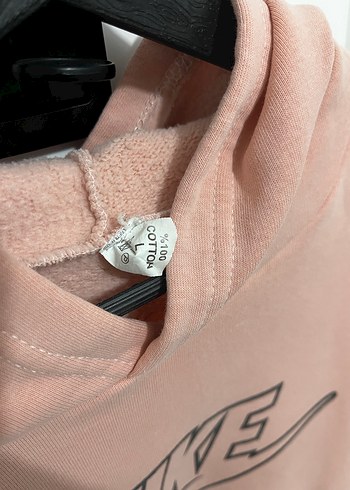 Pembe Nike Kadın Kapüşonlu Sweatshirt - Görsel 2
