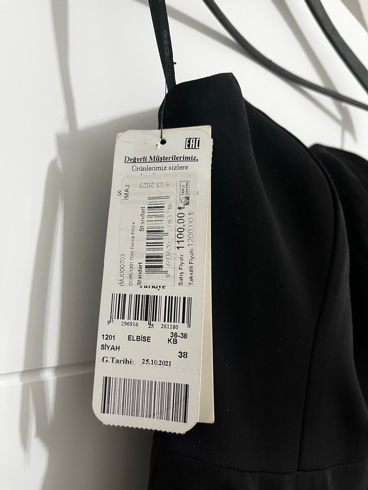 Siyah Straplez Midi Gotik Elbise - Görsel 3