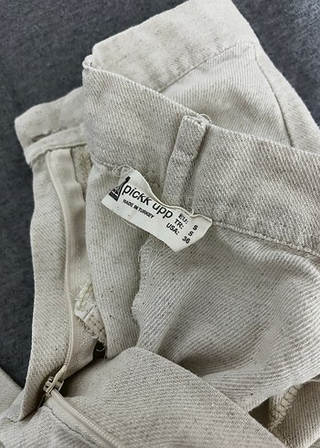 Krem kumaş pantolon - Görsel 3