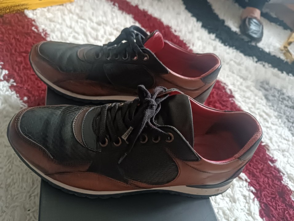 Kahverengi Erkek Spor Ayakkabı Bağcıkları - Görsel 2