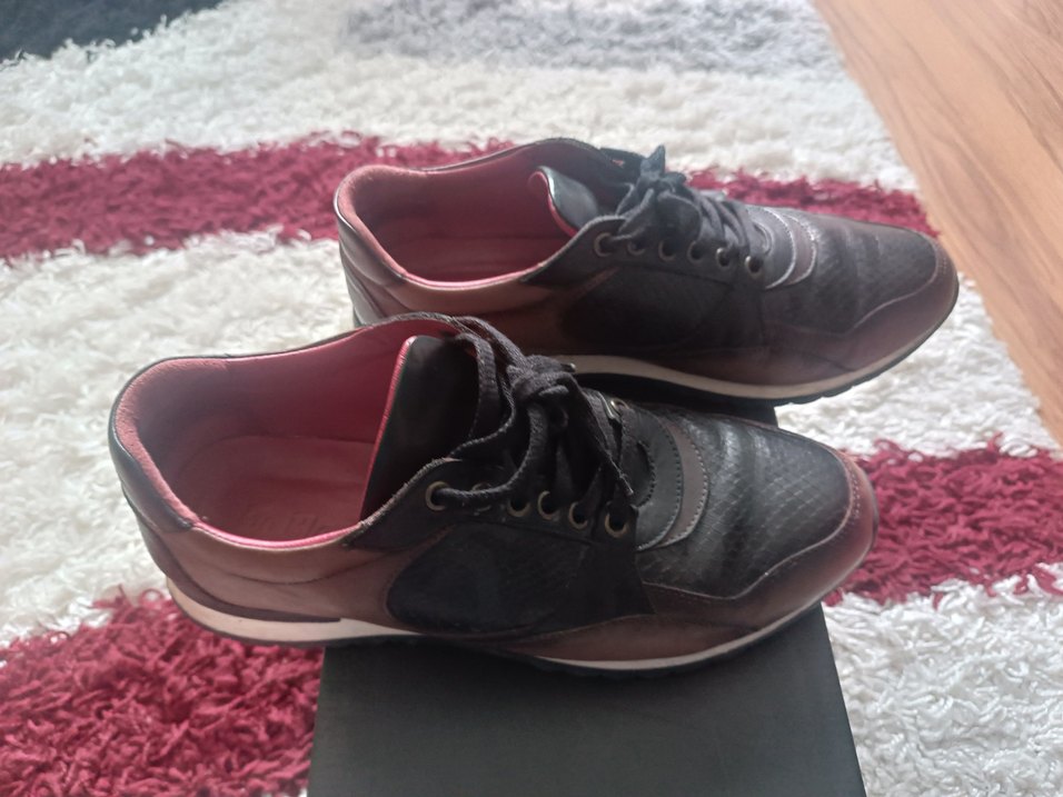 Kahverengi Erkek Spor Ayakkabı Bağcıkları - Görsel 3