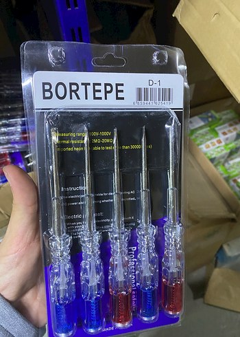 5 tane yıldız 5 tane düz uçlu tornavida - Görsel 2