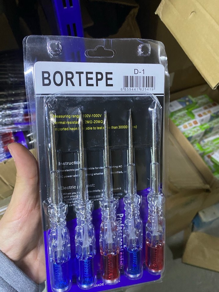 5 tane yıldız 5 tane düz uçlu tornavida - Görsel 2