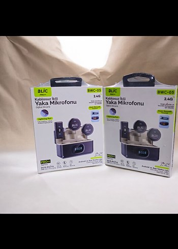 Dijital Ekranlı Kablosuz Yaka Mikrofonu - Görsel 3