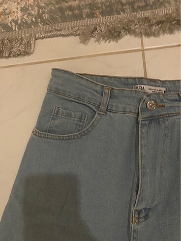 xs Beden mavi Renk denim uzun etek