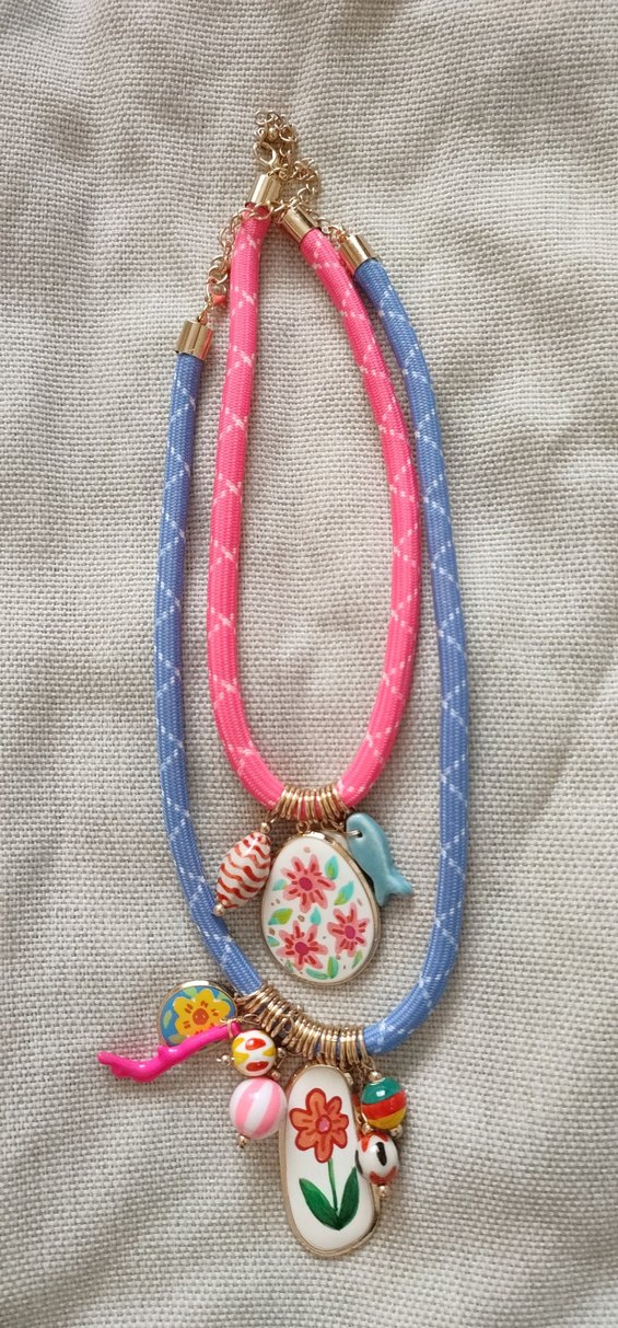 Renkli Boncuklu Bohem Kolye - Görsel 2