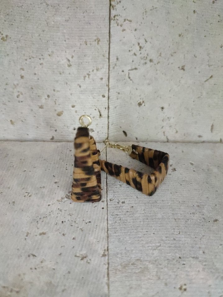 Leopar Desenli Bohem Küpe - Görsel 3