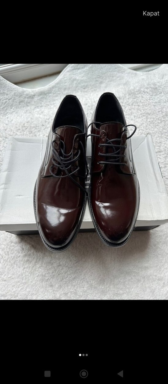 Bordo Rugan Erkek Klasik Ayakkabı - Görsel 3