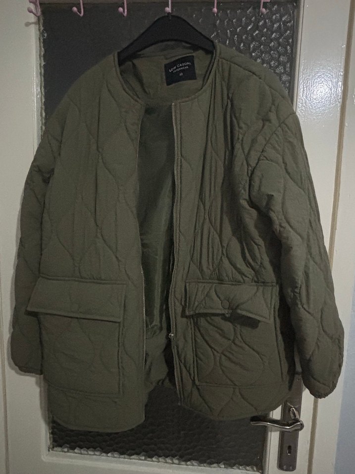 LCW Casual Haki Kadın Keten Ceket - Görsel 2