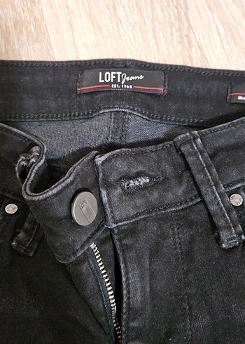 26 Beden Siyah Midi Boy Kadın Denim Pantolon
