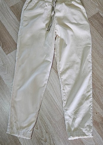 Kadın keten pamuklu pantolon - Görsel 7