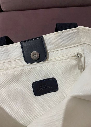 Beden beyaz Renk Mavi Minimalist Kadın Tote Çanta