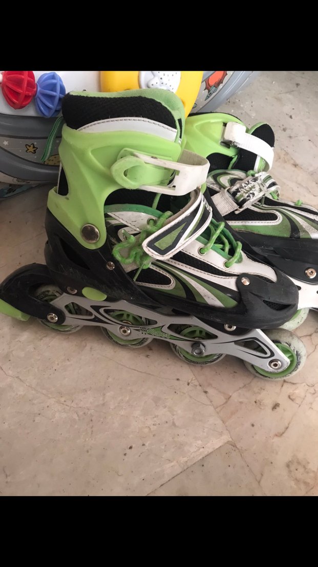 Yeşil Renkli Kaykay Paten ve Koruyucu Seti - Görsel 2
