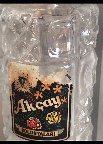 Akçay Kadın Kolonyası Şişesi antika 70  senelik iki şişe var - Görsel 3