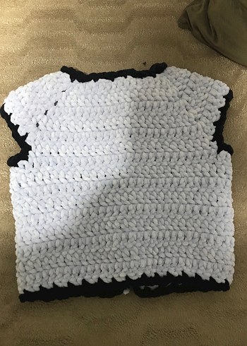 Kız Çocuk Örgü Kolsuz Yelek - Görsel 2