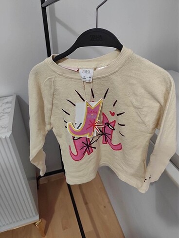 Zara çocuk tişört etiketli