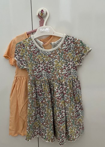 Kısa Kollu Pamuklu Kız Elbisesi - Görsel 2