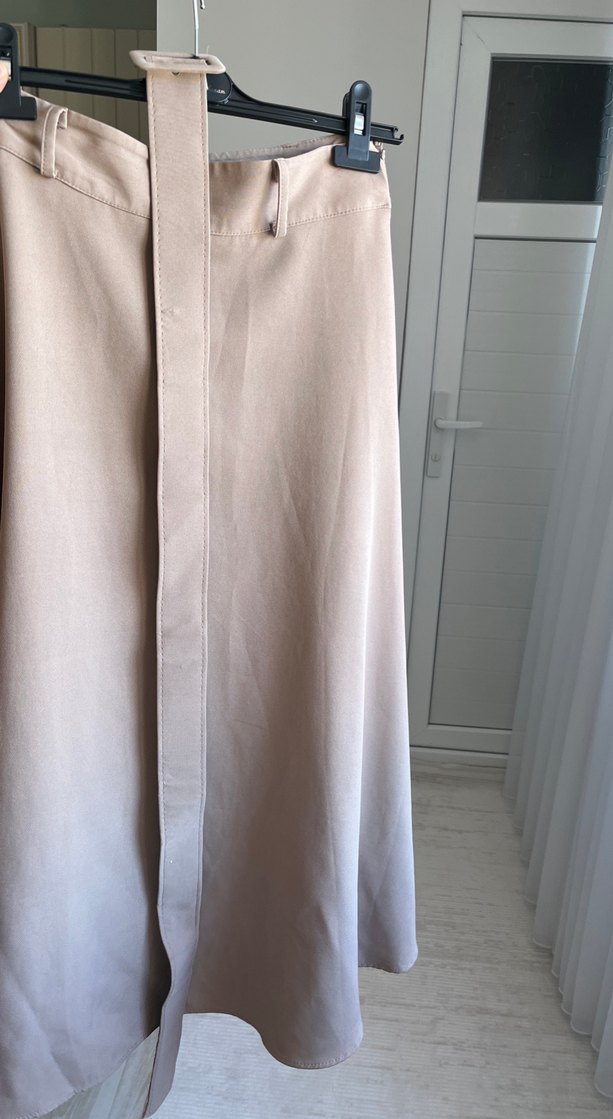 Bej Kadın Uzun Salaş Etek - Görsel 2