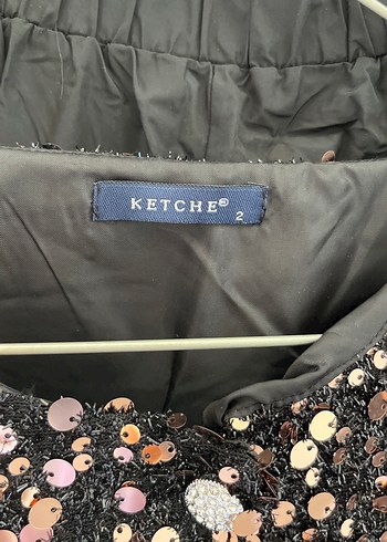 Uzun Kollu, Düğmeli Siyah Kadın Abiye Elbise - Görsel 3