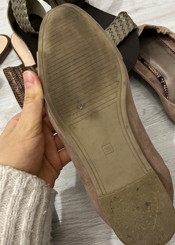 Bej Süet Tokalı Kadın Babet - Görsel 5