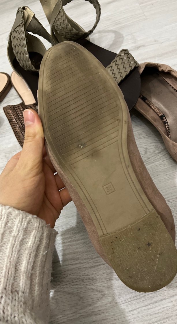 Bej Süet Tokalı Kadın Babet - Görsel 5