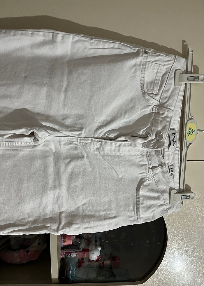 beyaz kot pantolon - Görsel 2