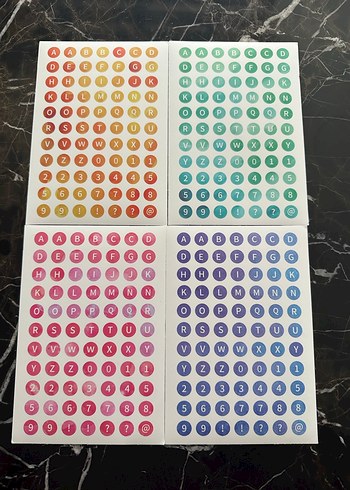 Harf sticker+Ajanda sticker - Görsel 3