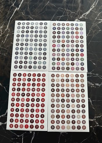 Harf sticker+Ajanda sticker - Görsel 2