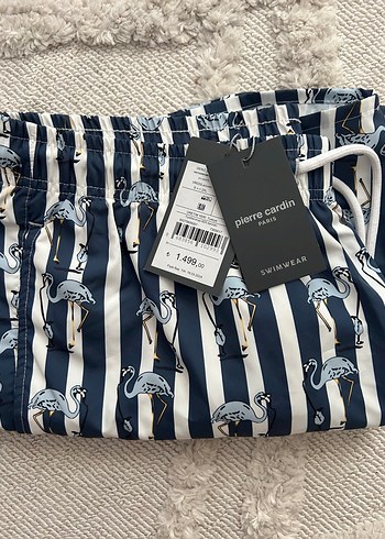 Lacivert Zebra Desenli Erkek Mini Şort - Görsel 3