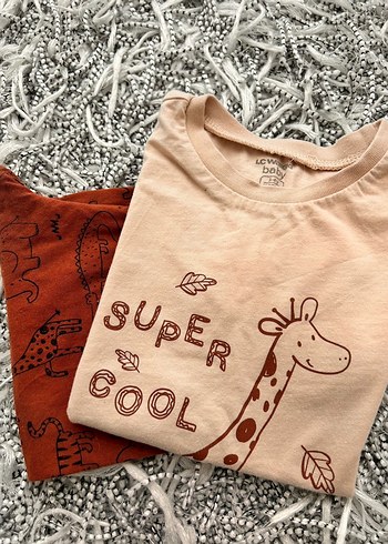 Baskılı Pamuklu Bebek Pijama Takımı 3-4 yaş