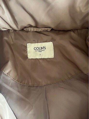 l Beden beyaz Renk Collins Şişme Mont