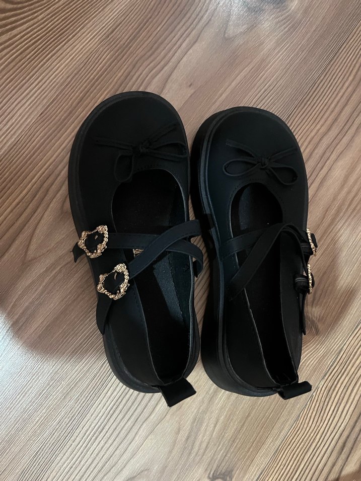 Siyah Platform Topuklu Ayakkabı - Görsel 2