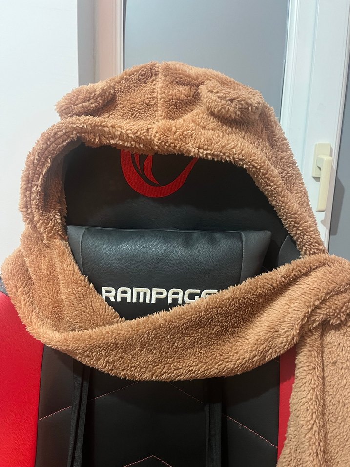 Kahverengi Kürk Kapüşonlu Atkı - Görsel 3