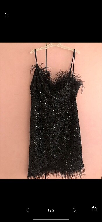 Pul payet mini elbise