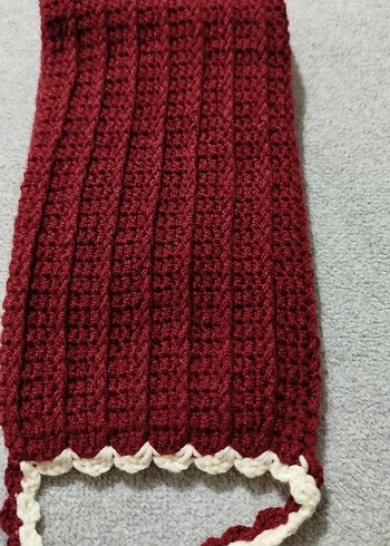 Bordo Örgü banyo lifi - Görsel 2