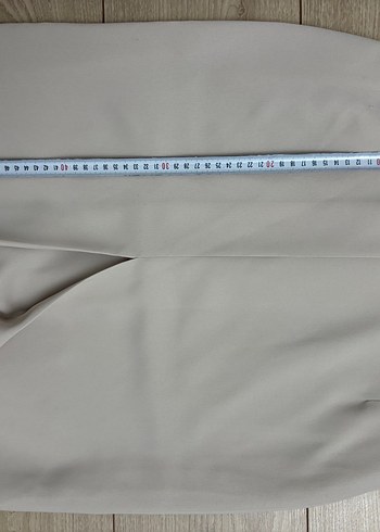 Bej renk kumaş etek - Görsel 4