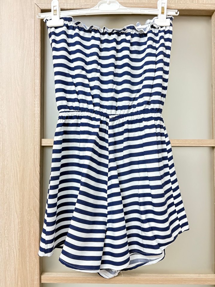 H&M çizgili kısa tulum - Görsel 2