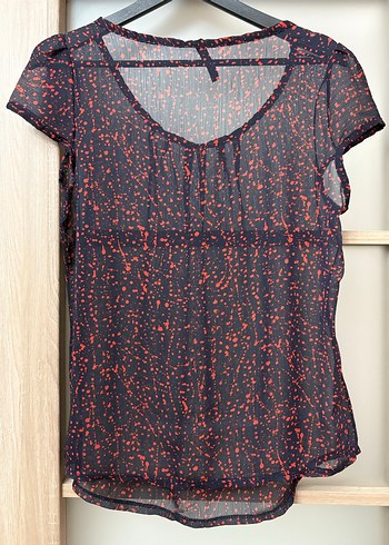 Transparan tül bluz - Görsel 2