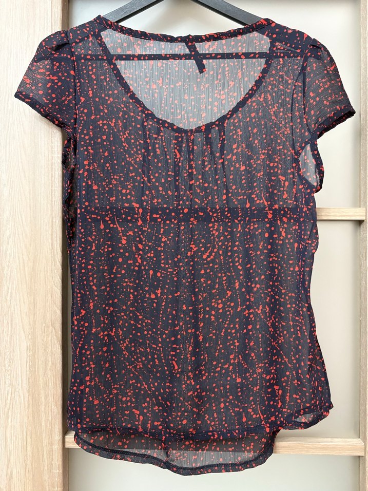 Transparan tül bluz - Görsel 2