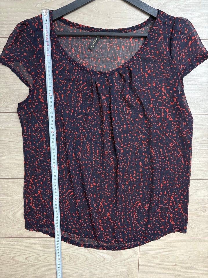 Transparan tül bluz - Görsel 3