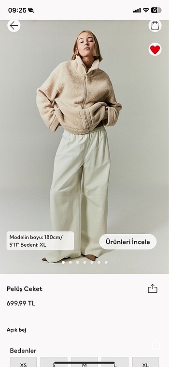 H&M Peluş Ceket