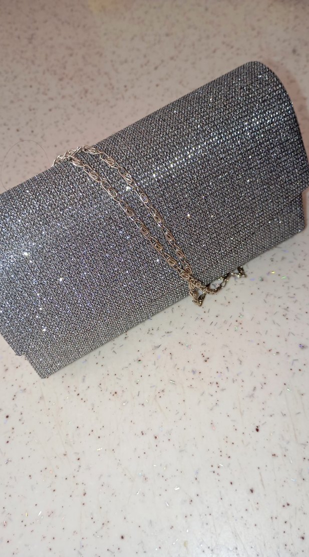 Gümüş abiye Çantası - Görsel 4