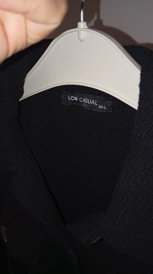 Düğmeli Siyah Kadın Midi Ceket - Görsel 4