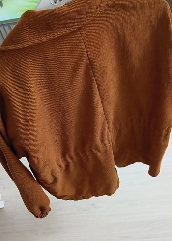 Düz Kahverengi Midi Kadın Ceket - Görsel 4