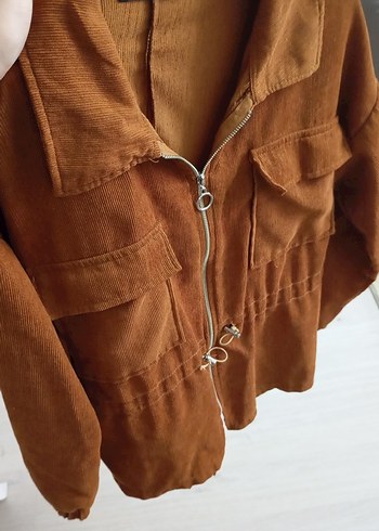 Düz Kahverengi Midi Kadın Ceket - Görsel 2