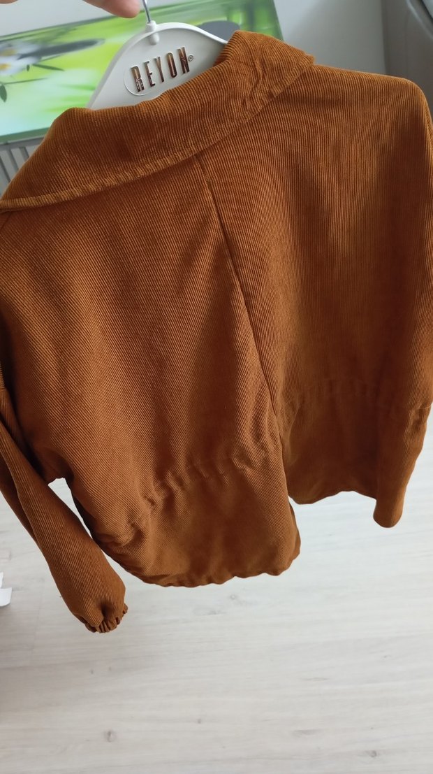 Düz Kahverengi Midi Kadın Ceket - Görsel 4